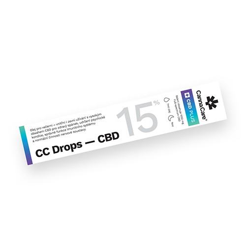 Kvapky CC Drops s CBD 15% 7ml CannaCare