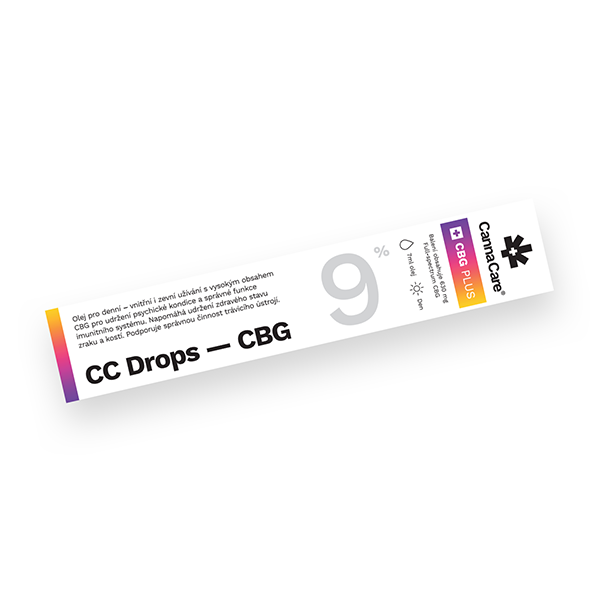 Kvapky CC Drops s CBG 9% 7ml CannaCare
