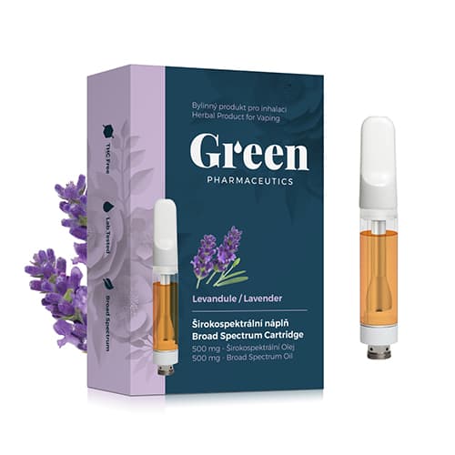 Green Pharmaceutics širokospektrálna náplň do inhalátora Original 500 mg CBD