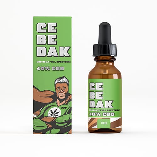 CBD olej full spectrum 40% 4000mg 10ml CEBEDAK - 10ks