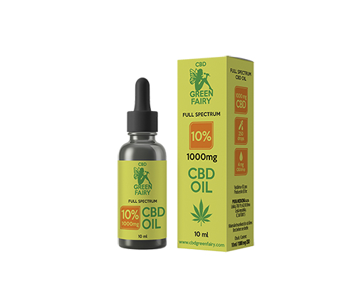 CBD olej full spectrum 10% 1000mg 10ml  GREEN FAIRY 10 ks