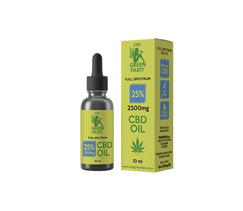 CBD olej full spectrum 25% 2500mg 10ml  GREEN FAIRY 10 ks