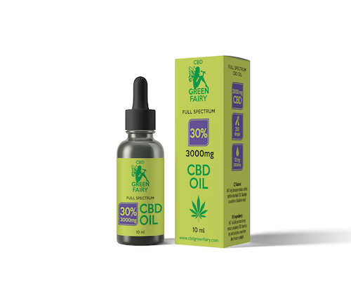 CBD olej full spectrum 30% 3000mg 10ml  GREEN FAIRY 10 ks