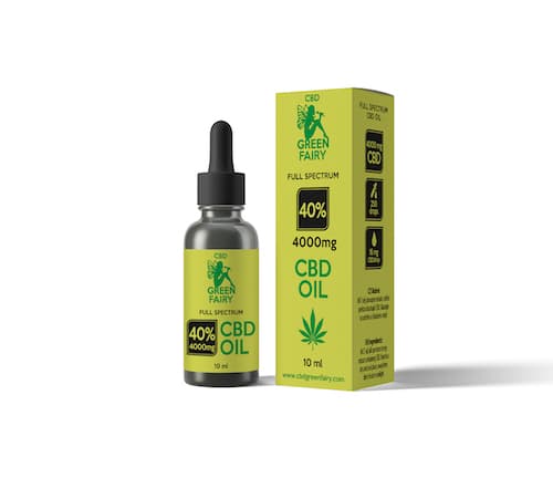 CBD olej full spectrum 40% 4000mg 10ml  GREEN FAIRY 10 ks