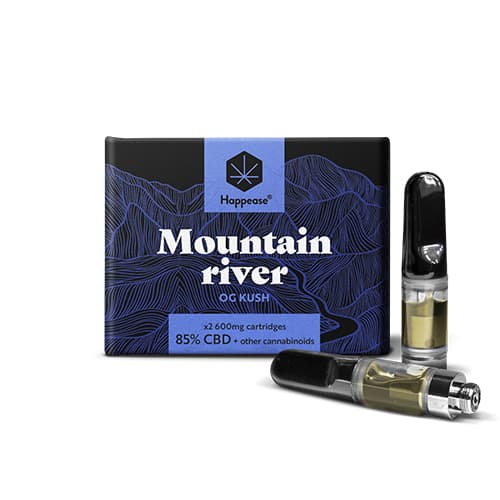 Happease Mountain River cartridge 600mg 85% CBD 1ks