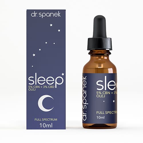 Pyramidálne kvapky na spánok 5% CBN a 3% CBD 10ml dr.spanek