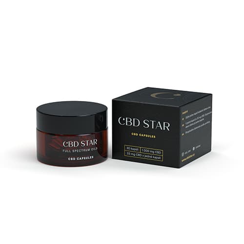 CBD Star kapsule CBD 10% 1000 mg 30 kapsúl