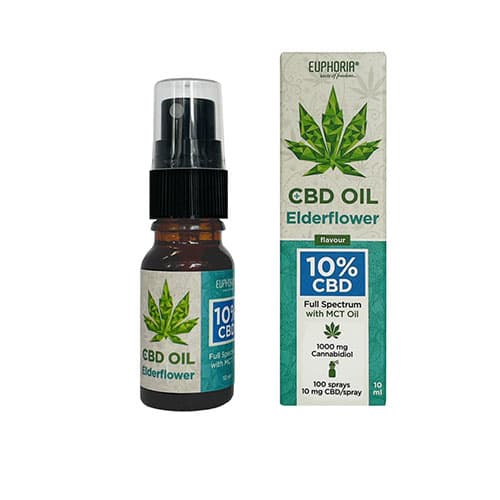 Euphoria CBD olej full spectrum bazový kvet 5% 10 ml