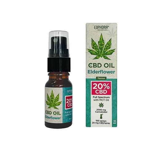 Euphoria CBD olej full spectrum bazový kvet 20% 10 ml