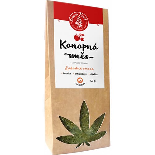 Zelená Země Konopný čaj ovocný sypaný 50 g
