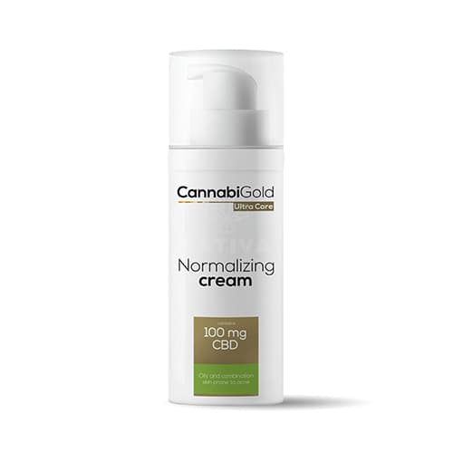 CannabiGold Pleťový normalizačný krém s CBD 100 mg 50 ml
