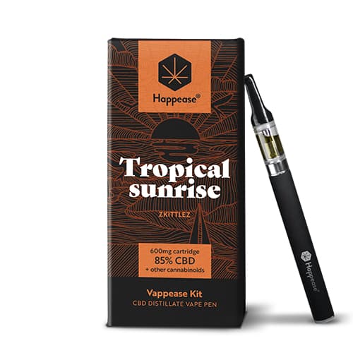 Happease Classic Tropical Sunrise Vapovacia sada 85 % CBD 600 mg