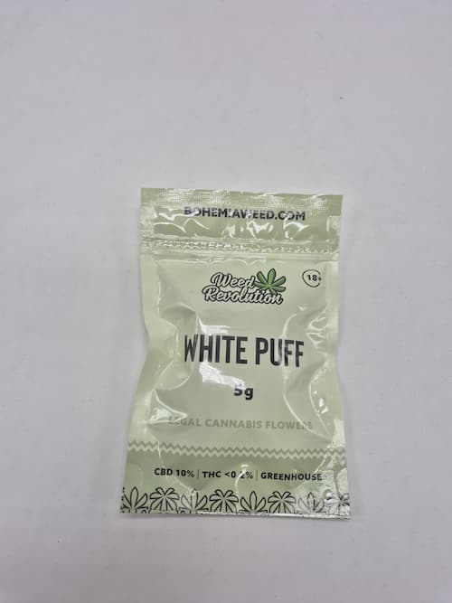 WEED REVOLUTION WHITE PUFF GREENHOUSE CBD 10% a THC 0,2% 5g