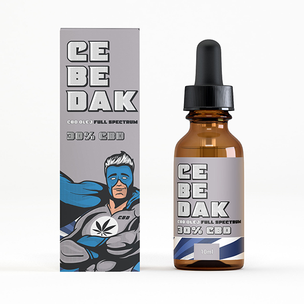 CEBEDAK Pyramidálne full spectrum CBD 30% 3000mg 10ml