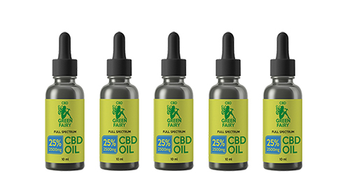 CBD olej full spectrum 25% 2500mg 10ml 5ks GREEN FAIRY