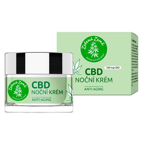 Zelená Země CBD nočný krém 50 ml