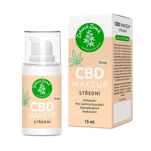 Zelená Země CBD makeup stredný 15 ml