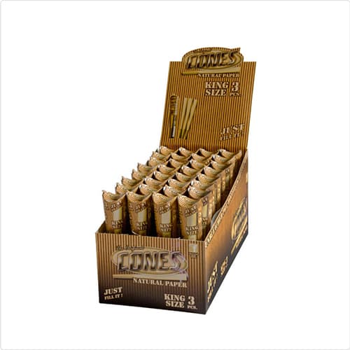 Cones Natural King Size 3ks x 32ks pack