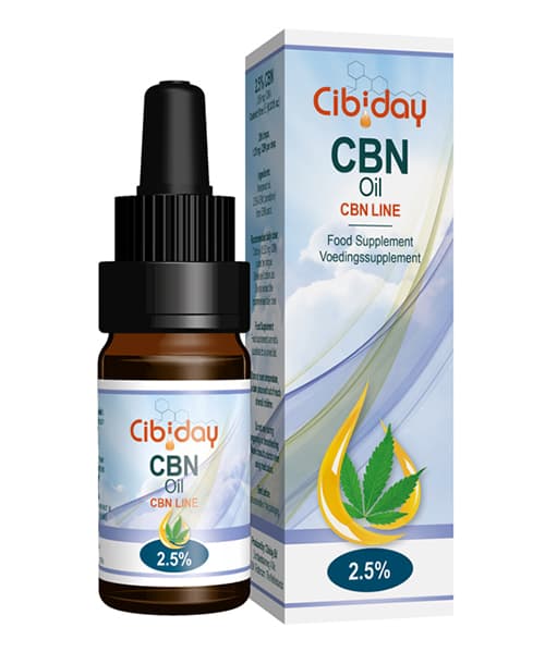 CBN olej kvapky 2,5% 10ml Cibiday