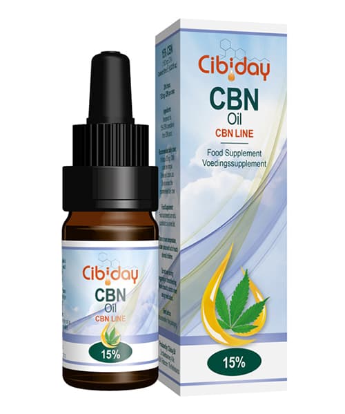 CBN olej kvapky 15% 10ml Cibiday