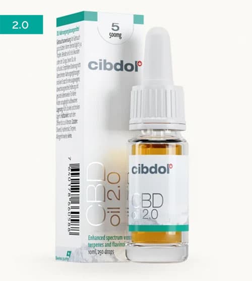 CBD olej 2.0 5% 500mg 10ml Cibdol