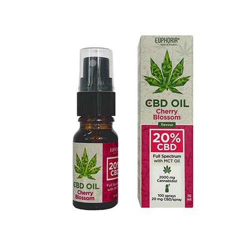 Euphoria CBD olej full spectrum čerešňa 20% 10 ml