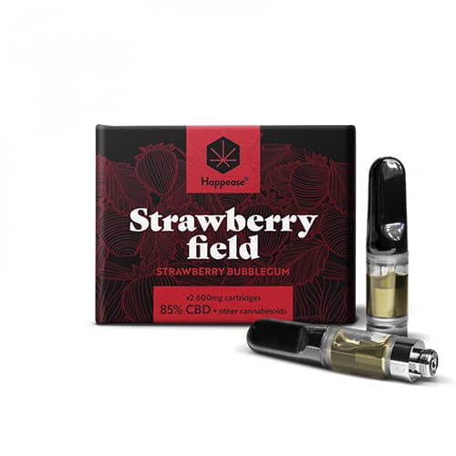 Happease Strawberry Field cartridge 1200 mg 85% CBD 2ks x 600 mg