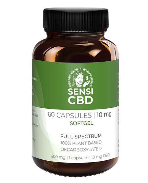 CBD olej kapsule softgel 10mg 60ks SENSI SEEDS