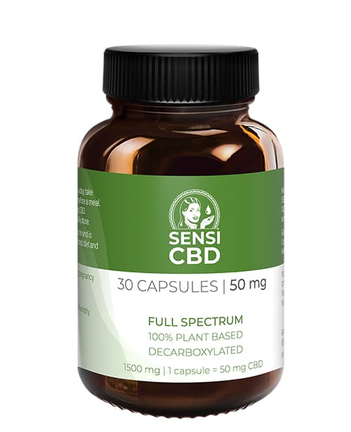 CBD olej kapsule 50mg 30ks SENSI SEEDS