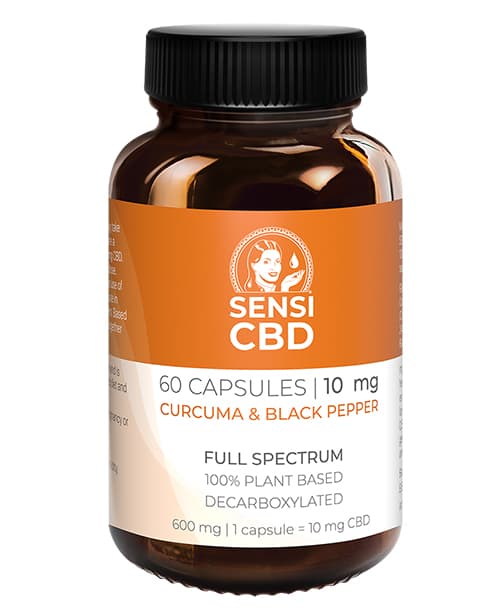 Kurkuma CBD kapsule 10mg 60ks SENSI SEEDS