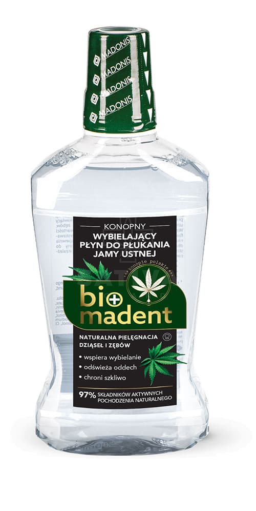 Bieliaca ústna voda s CBD BioMadent 500ml