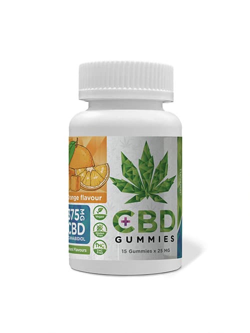 Euphoria CBD Gummies cukríky pomaranč 375 mg 15ks