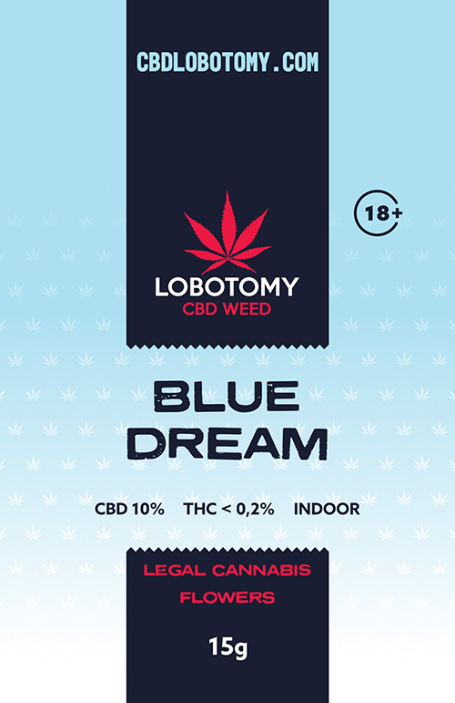 LOBOTOMY BLUE DREAM INDOOR CBD 10% a THC 0,2% 15g 