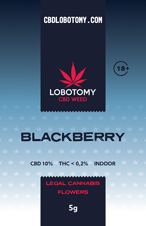 LOBOTOMY BLACKBERRY INDOOR CBD 10% a THC 0,2% 5g