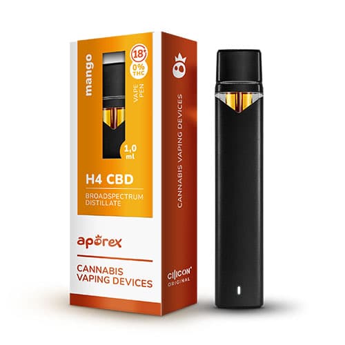 Aporex H4CBD Jednorazový Vaporizér Mango 1ml