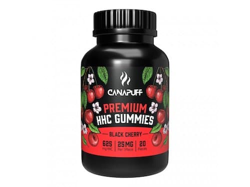 Canapuff HHC Gummies 500mg Black Cherry 20ks