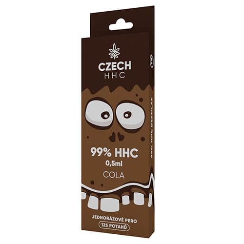CZECH HHC 99% HHC jednorazové pero Cola 125 poťahov 0,5ml 1ks