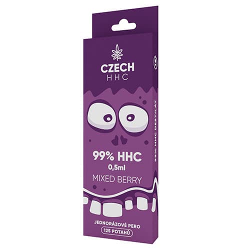 CZECH HHC 99% HHC jednorazové pero Mixed Berry 125 poťahov 0,5ml 1ks
