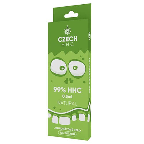 CZECH HHC 99% HHC jednorazové pero Natural  125 poťahov 0,5ml 1ks