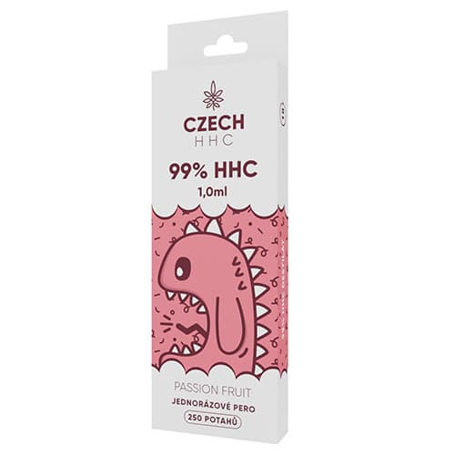 CZECH HHC 99% HHC jednorazové pero Passion Fruit 250 poťahov 1ml 1ks