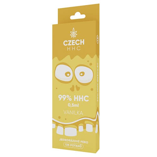 CZECH HHC 99% HHC jednorazové pero Vanilka 125 poťahov 0,5ml 1ks