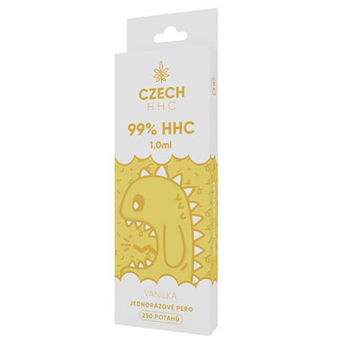 CZECH HHC 99% HHC jednorazové pero Vanilka 250 poťahov 1ml 1ks