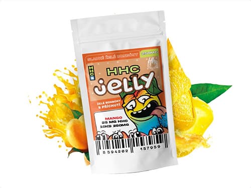 Czech CBD HHC Jelly Modré Mango 250 mg 10 ks 