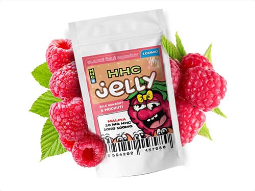 Czech CBD HHC Jelly Malina 100 mg 10 ks 