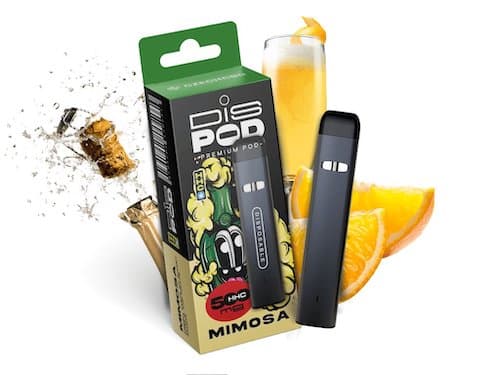 Czech CBD HHC Vape Pen disPOD Mimosa 500 mg 0,5 ml