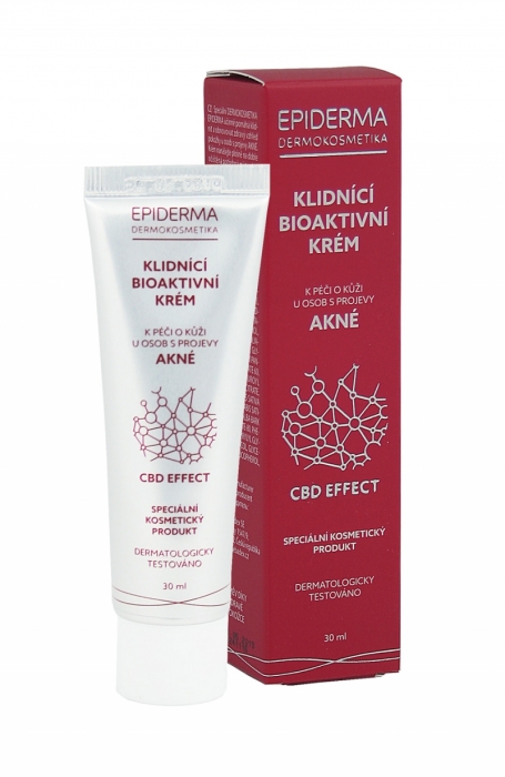 EPIDERMA bioaktivny CBD krém pri akné 30ml 