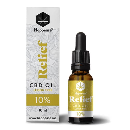 Happease Relief CBD Olej Lemon Tree 10% 1000mg 10ml