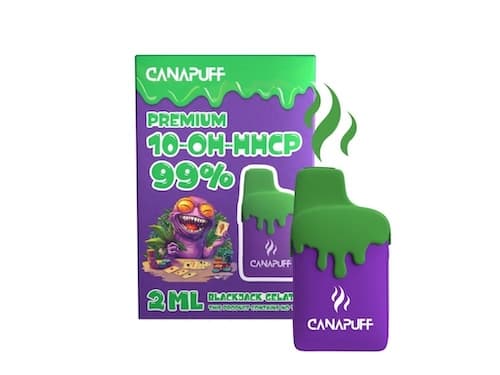Canapuff vape pen Blackjack Gelato 99% 10-OH-HHCP Jednorázovka 2ml ##