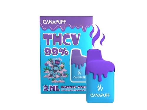 Canapuff vape pen Blueberry Cookies  99% THCV Jednorázovka 2ml ##