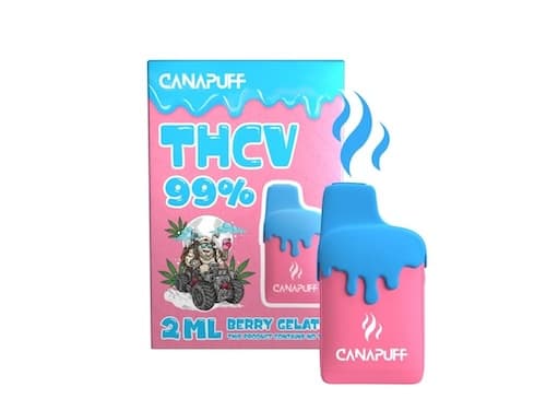 Canapuff vape pen Berry Gelato 99% THCV Jednorázovka 2ml ##
